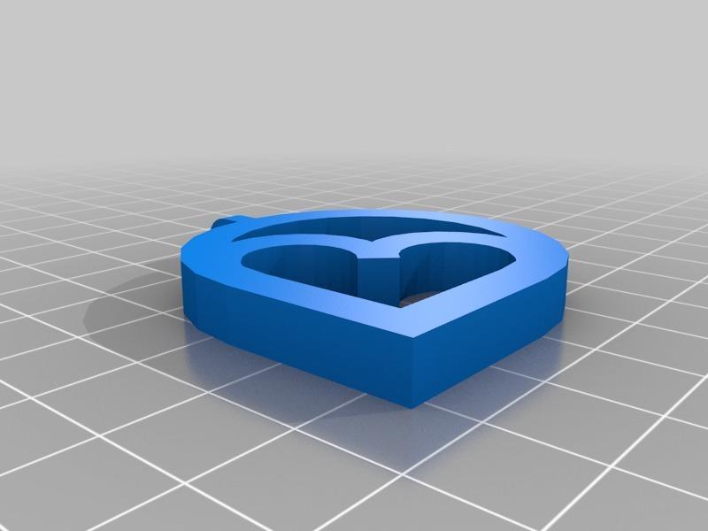 3D Crush logo necklace