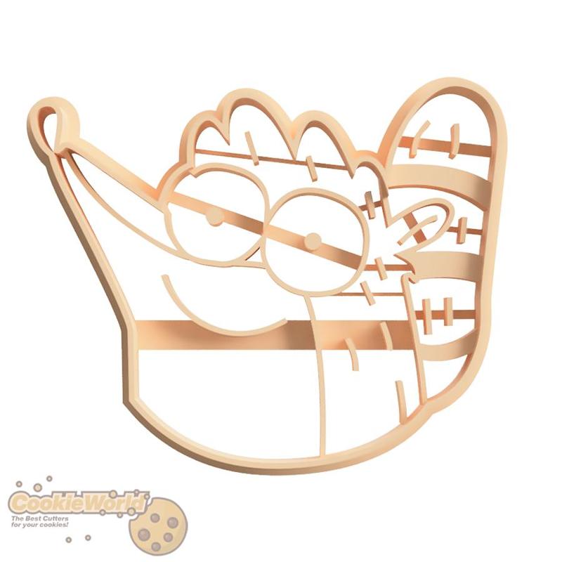 Rigby Regular Show Cookie cutter & Stamp