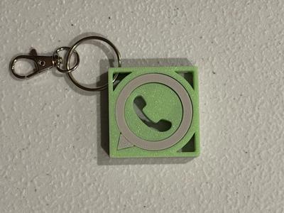 WhatsApp Logo gyro fidget keychain