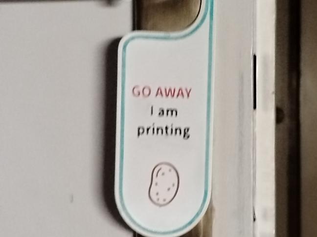 Go away sign 
