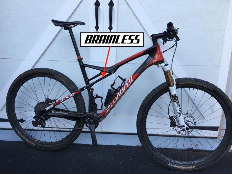 "Brainless" shock blank for Specialized Epic 