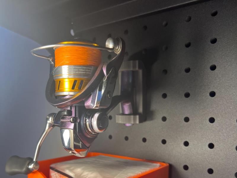 Pegboard Fishing Reel Display Stand