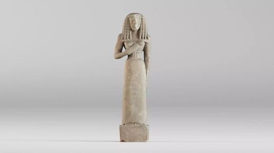 001578 3D scan of the Lady of Auxerre statue
