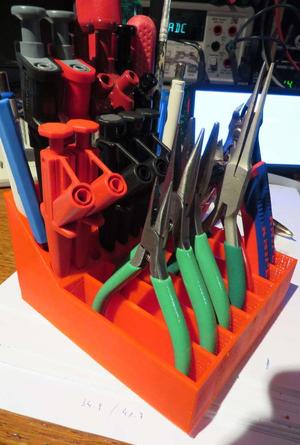 Plier holder with holes