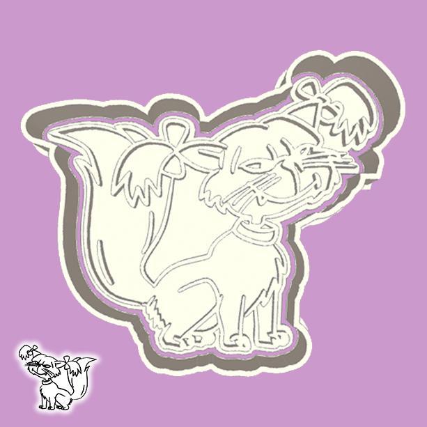 Rugrats cookie cutters - Fluffy  (Cat) (style 1)