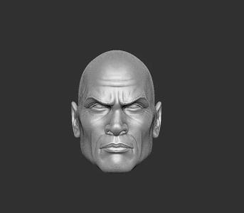 ONE12 Scale Head Dwayne Johnson