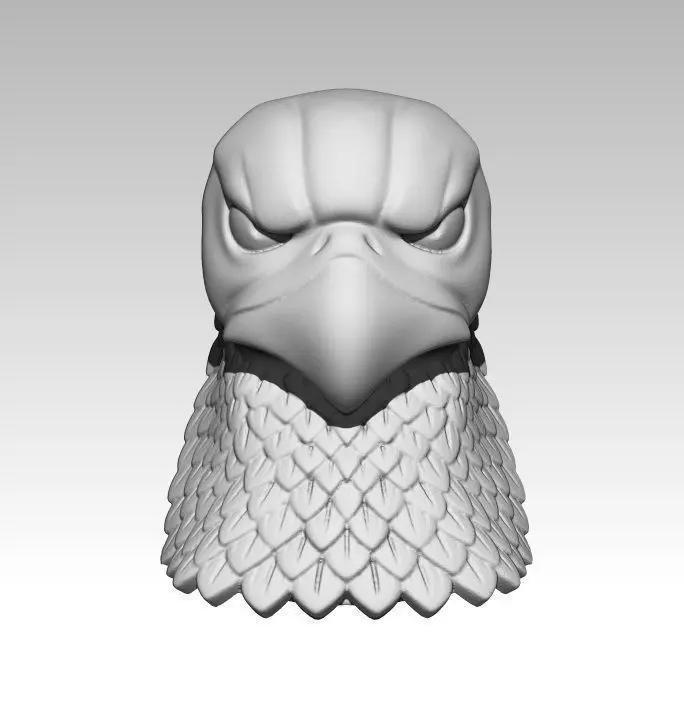Eagle Bust Angry Hawk Statue Head