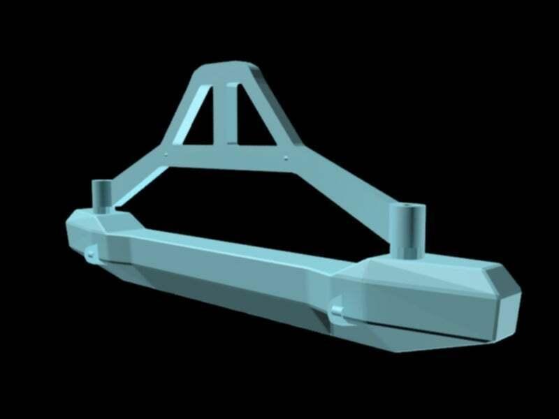 JK Rear Bumper w/ rack