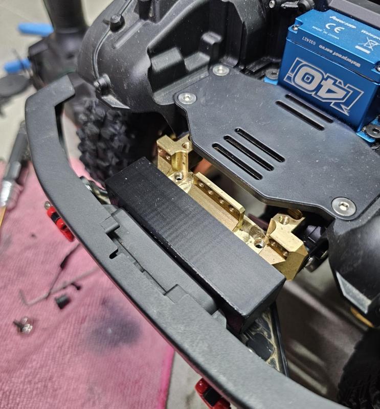 TRX4 Bronco bumper mount for injora weight/winch holder