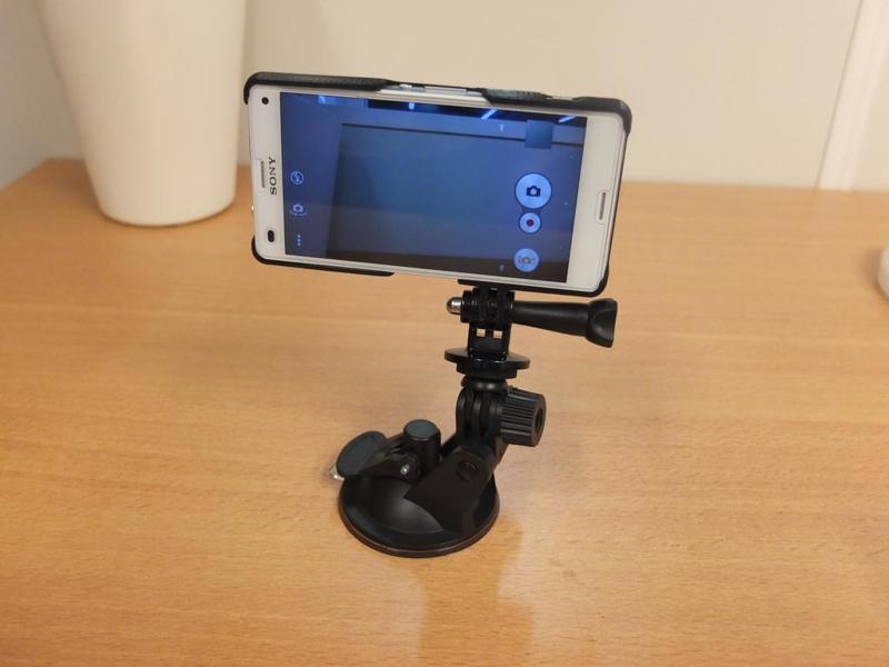 Xperia Z3 compact case + sportcam mount