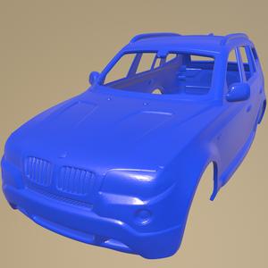 BMW X3 E83 2003 Printable Car Body