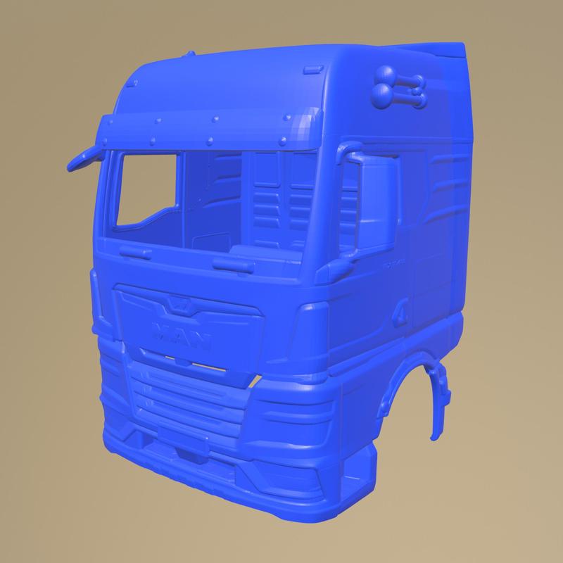 MAN TGX 2020 PRINTABLE TRUCK FRONT BODY