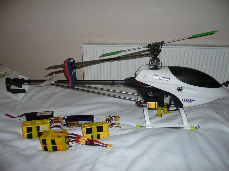 Raptor 50 Titan RC heli electric conversion
