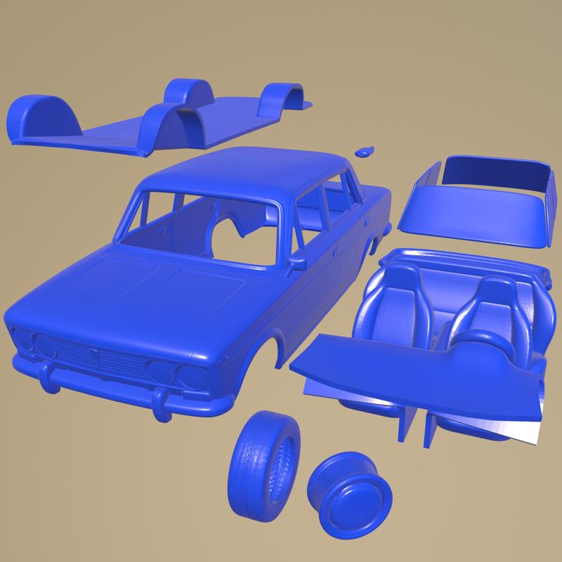 VAZ Lada 2103 1972 PRINTABLE CAR IN SEPARATE PARTS