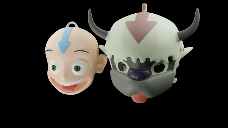 Aang and Appa Christmas accessory