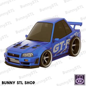 Tooned Nissan Skyline GT-R R34 Model