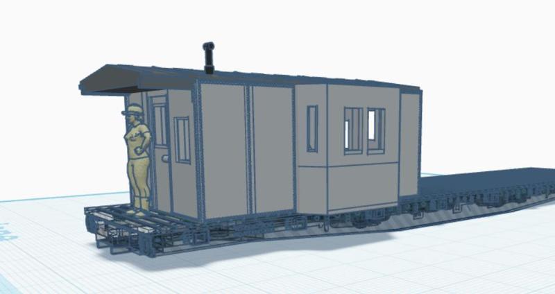 Steel MOW Caboose (HO scale)