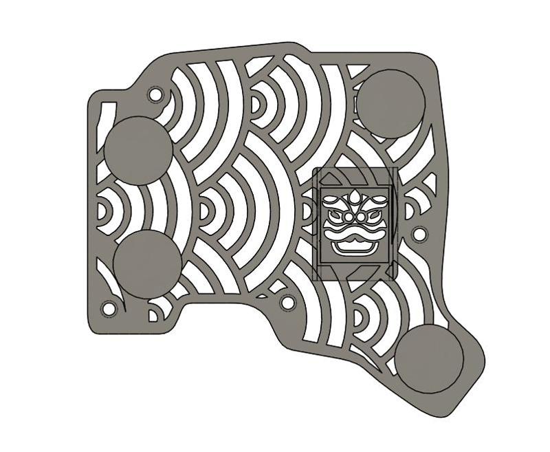 Oriental Skeletyl Bottom Plate 