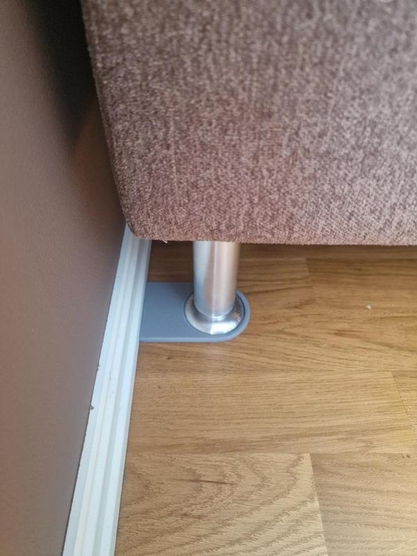 Sofa-Wall distance brick 70mm or 95mm for D60mm legs