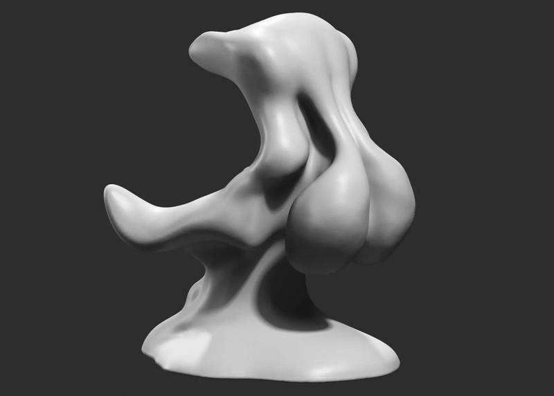 Modern Abstract Decorative sculpture 3d print model 58