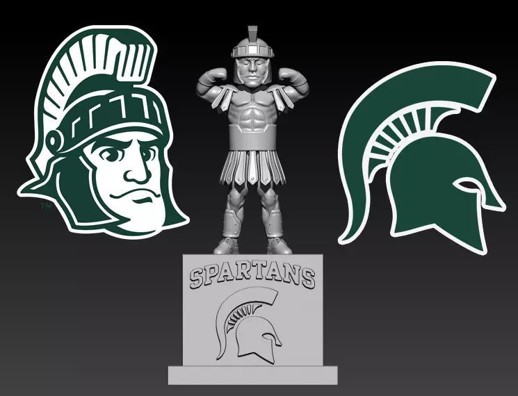 NCAA - MICHIGAN STATE SPARTANS FOOTBALL MASCOT STATUE