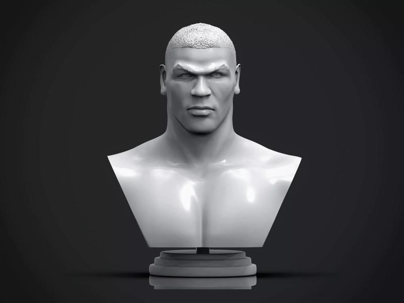 Mike Tyson 3d Printable Bust