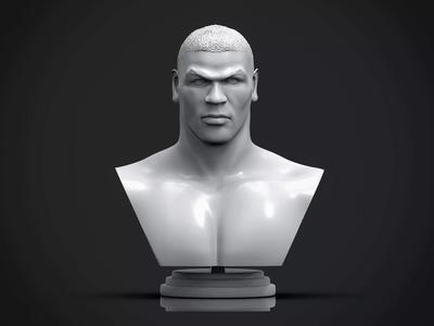 Mike Tyson 3d Printable Bust