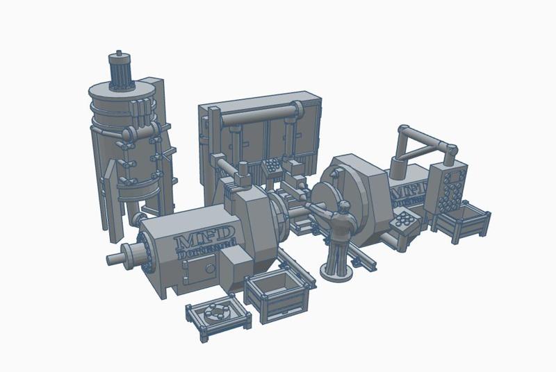 1:45 Scale 0 Wheel lathe MFD Hoesch DRH 130 BW Werkstadt BJ 1965