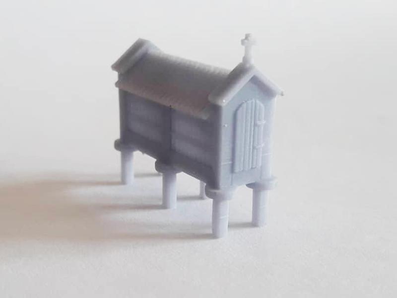 Galician Hórreo Gallego Scale H0 1:87