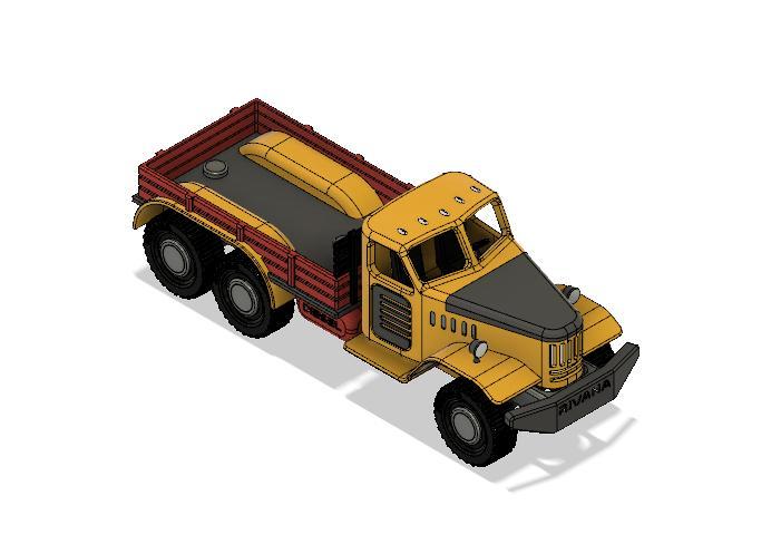 Yellow Zil Old School Dump Truck