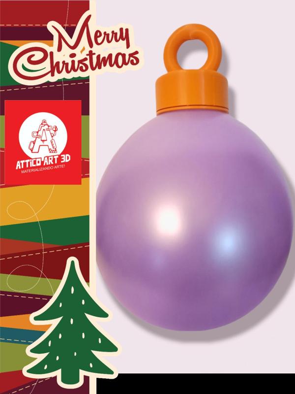 ADORNO DE NAVIDAD CON GLOBOS