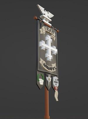 SPACE MARINE IRON KNIGHTS BANNER