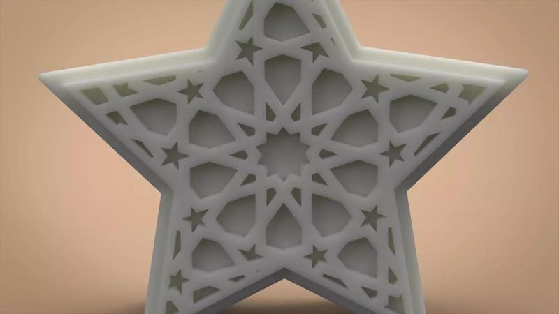 Star candle  for molding