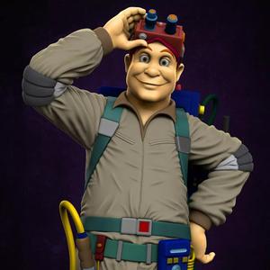 The Real Ghostbusters Ray Stantz Fan Art 3D print model