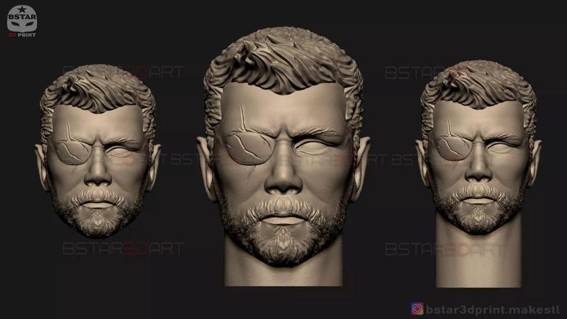 Thor Head - Chris Hemsworth - Avenger - Infinity War