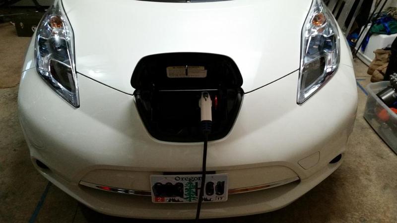 Nissan Leaf Front License Plate Holder