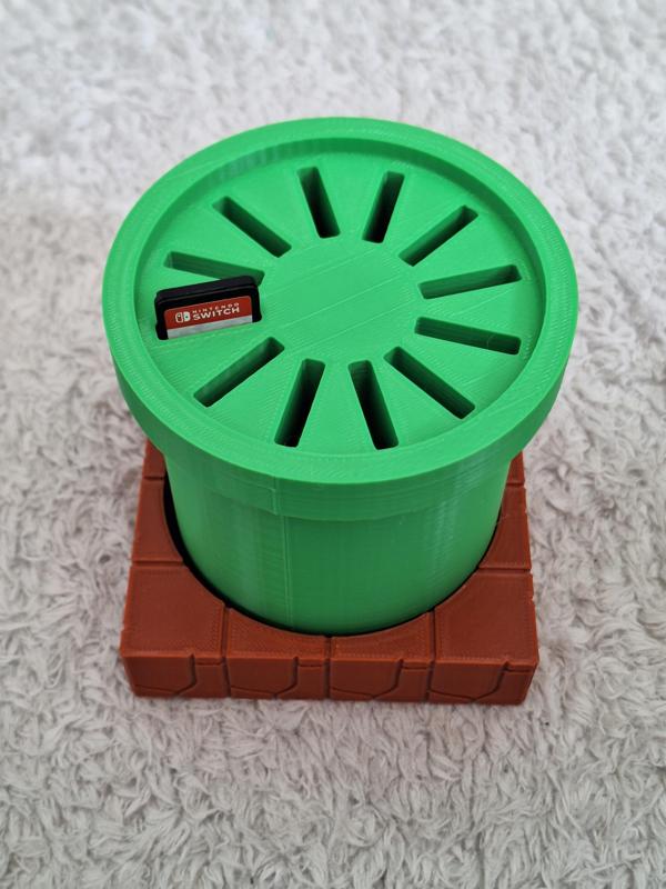 Nintendo switch mario tube game holder