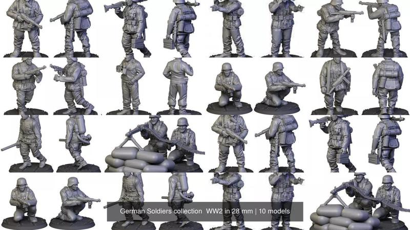 German Soldiers collection  WW2 in 28 mm