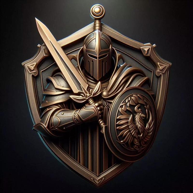 Knight Warrior Shield Emblem
