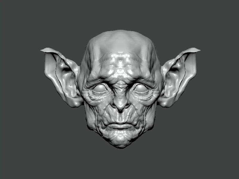 3D Model-ANATOMY0032 head of alien