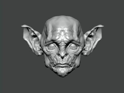 3D Model-ANATOMY0032 head of alien