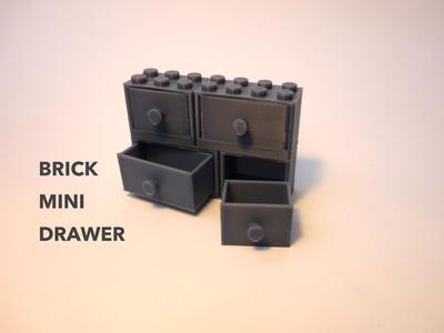 BRICK MINI DRAWER - double height