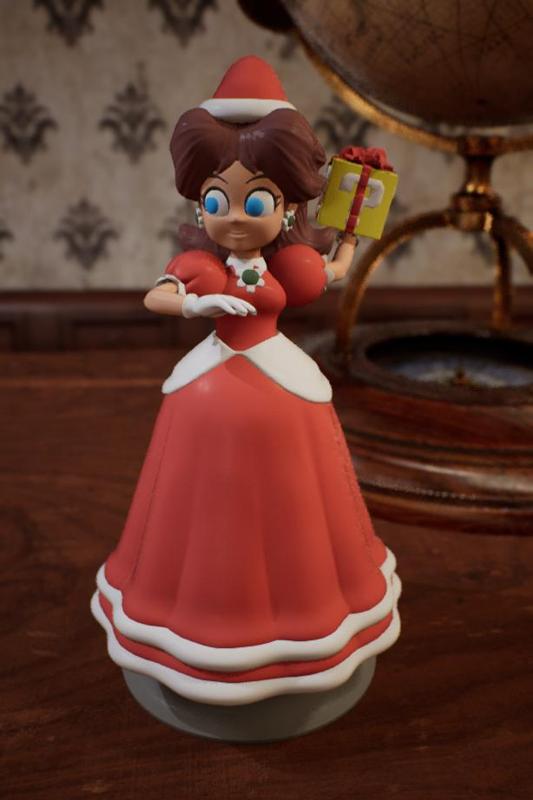 SUPER MARIO DAISY CHRISTMAS TABLETOP FIGURINE