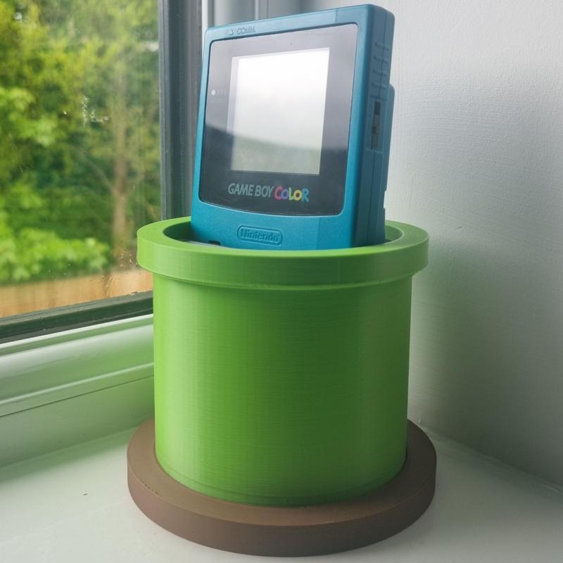 Mario Gameboy Color Warp Tube Holder