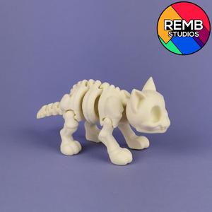 Flexi Skeleton Cat | Print-in-place | No Support