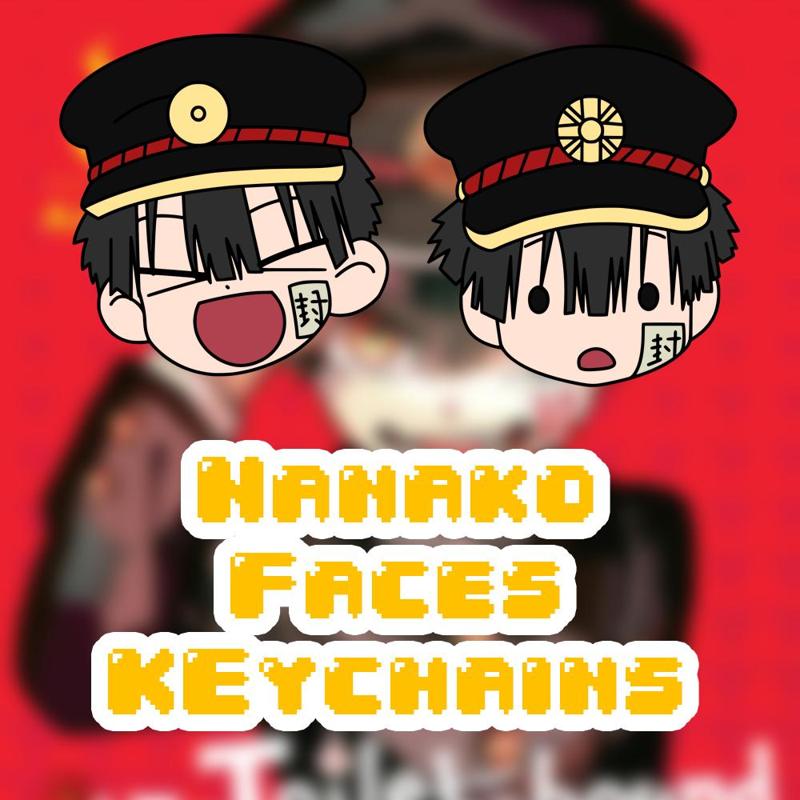Hanako's Faces Keychains (Jibaku Shōnen Hanako-kun)
