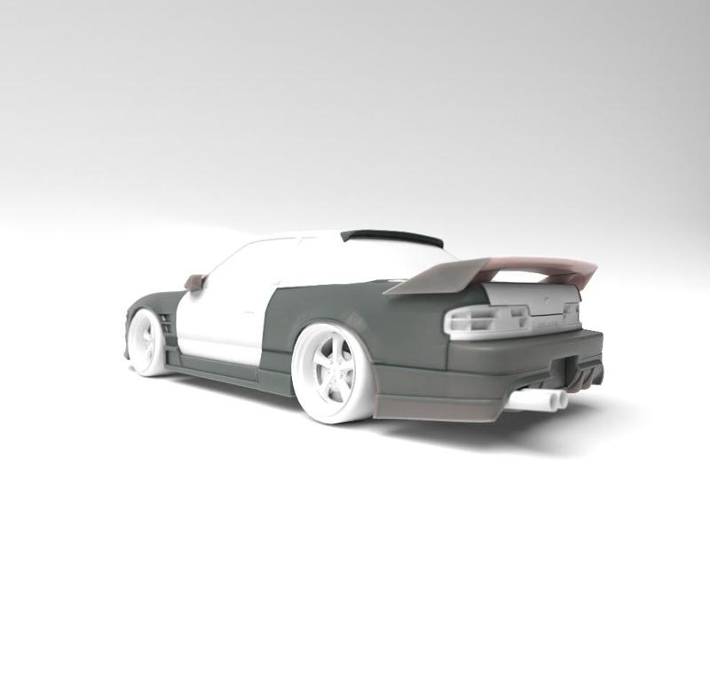 Bn Sports Bodykit Nissan Silvia PS13 180SX/200SX/240SX Tamiya Fujimi