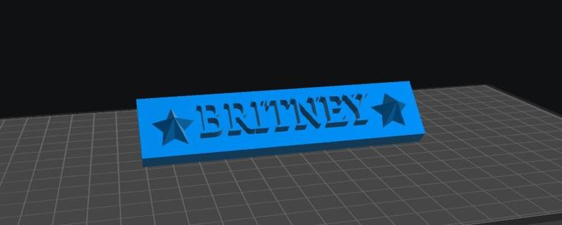 Britney Nameplate