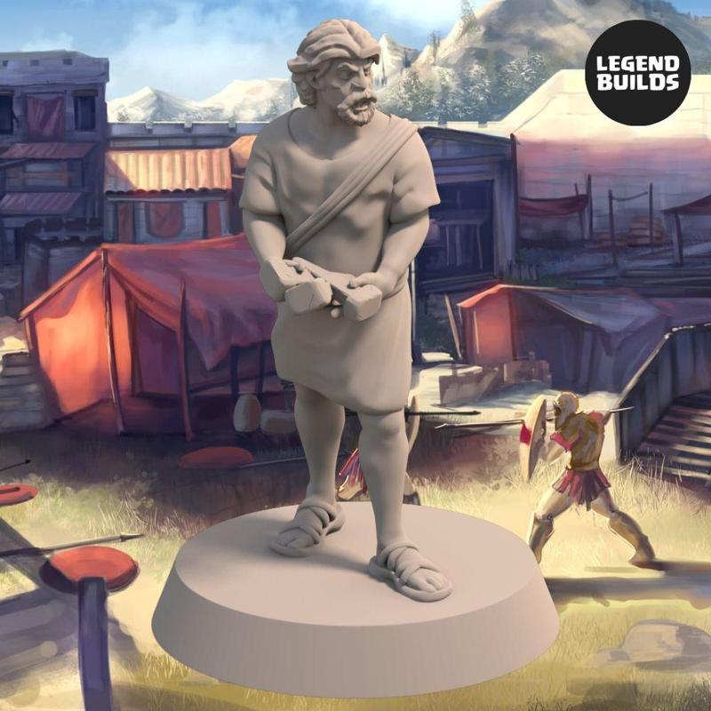 FREE – Dockworkers of The City of Eros - Pose 11 - 3D Printable Miniatures
