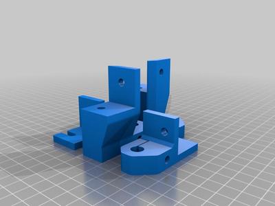 All 4 linear rod supports plated for 100x100mm printbed.